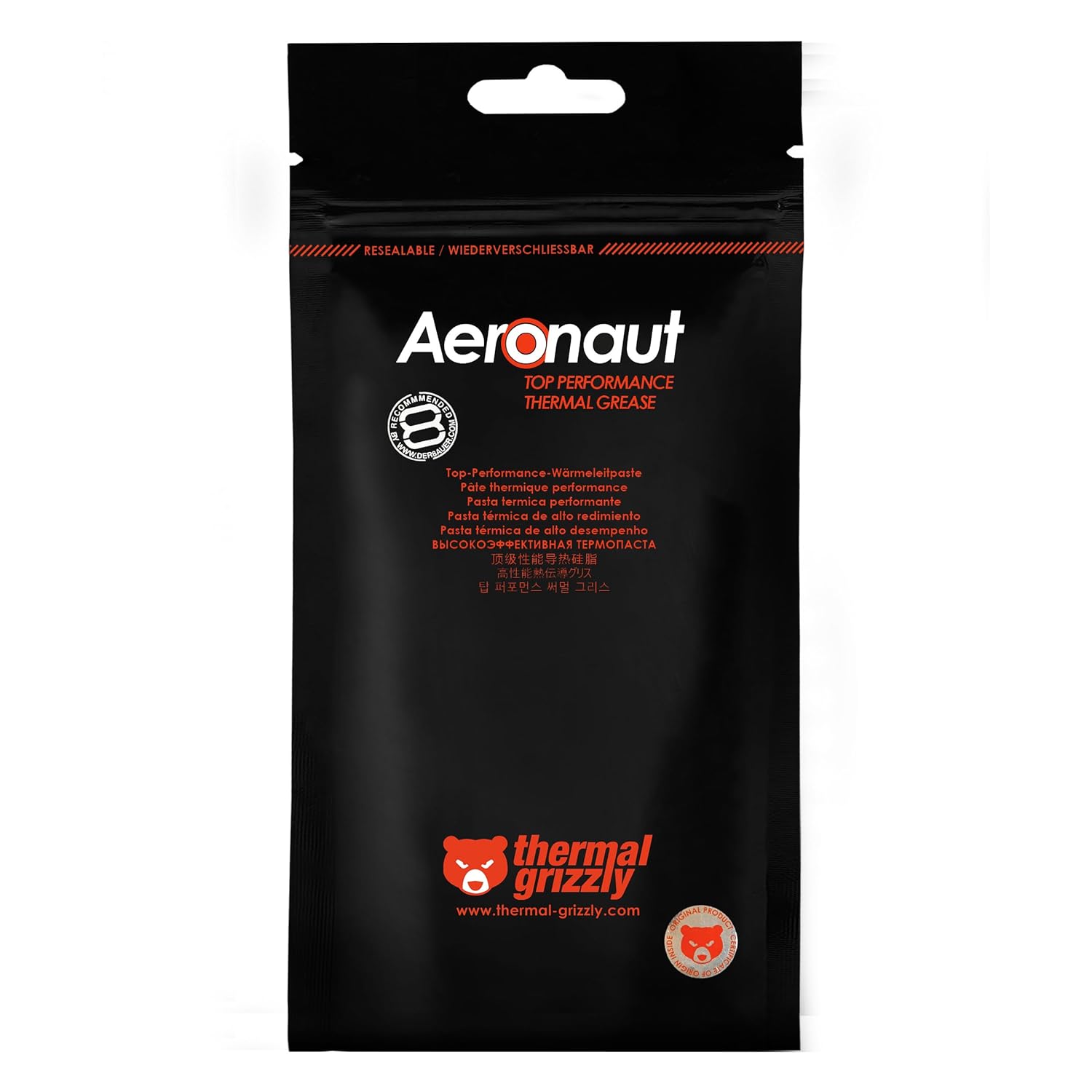 Thermal Grizzly Aeronaut - 1 Gram - High Performance Thermal Paste - Ideal Entry Level Thermal Paste - Compatible with Most Cooling Solutions CPU_GPU_PS4_PS5_Xbox8