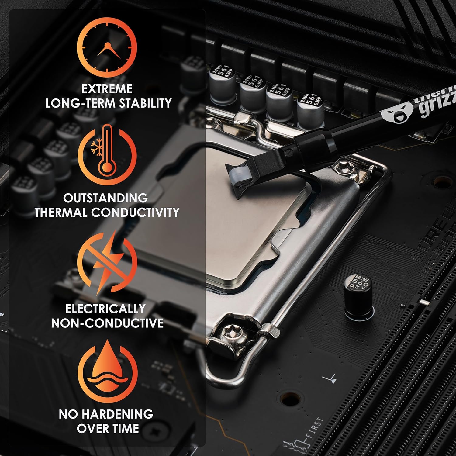 Thermal Grizzly Duronaut - 2 Gram - Enhanced Durability & High Performance Thermal Paste - for Maximum Thermal Conductivity While Overclocking CPU_GPU_PS4_PS5_Xbox1