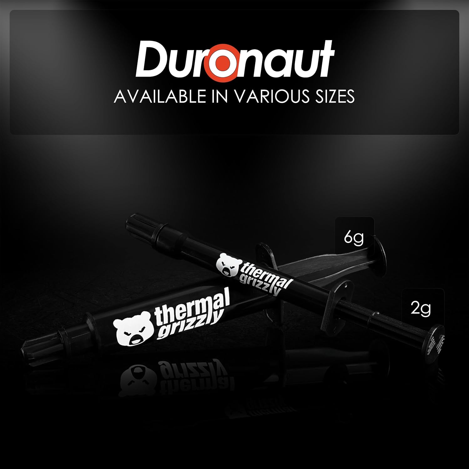 Thermal Grizzly Duronaut - 2 Gram - Enhanced Durability & High Performance Thermal Paste - for Maximum Thermal Conductivity While Overclocking CPU_GPU_PS4_PS5_Xbox4