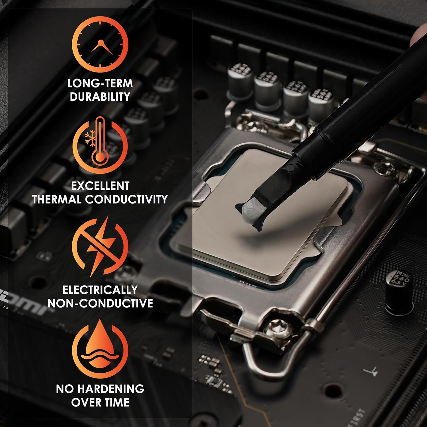 Thermal Grizzly Hydronaut - 1 Gram - Conductive High Performance Thermal Paste - Ideal for Air and Water Cooling CPU_GPU - for Large Cooling Surfaces1