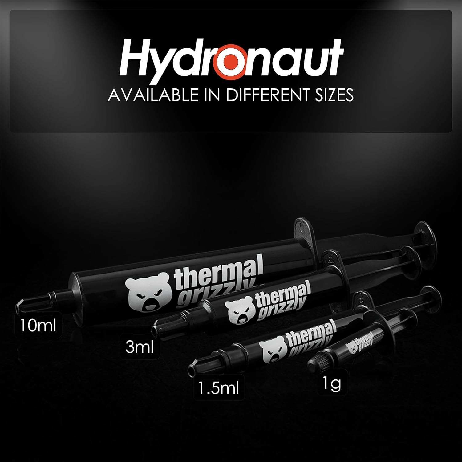 Thermal Grizzly Hydronaut - 1 Gram - Conductive High Performance Thermal Paste - Ideal for Air and Water Cooling CPU_GPU - for Large Cooling Surfaces3