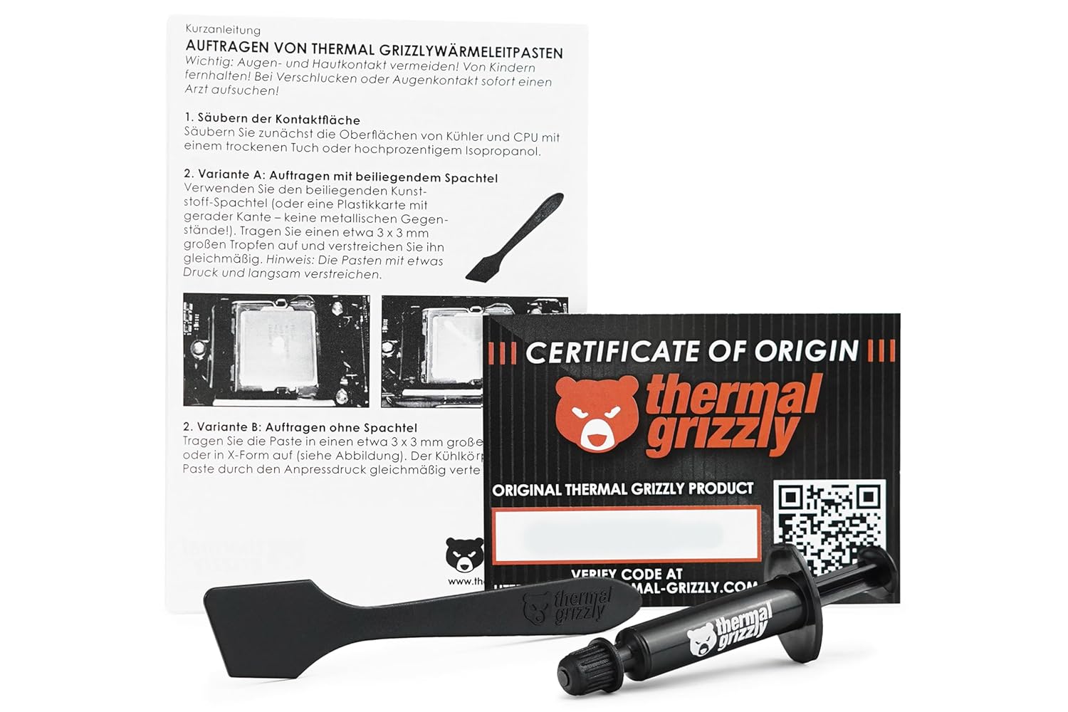 Thermal Grizzly Hydronaut - 1 Gram - Conductive High Performance Thermal Paste - Ideal for Air and Water Cooling CPU_GPU - for Large Cooling Surfaces7