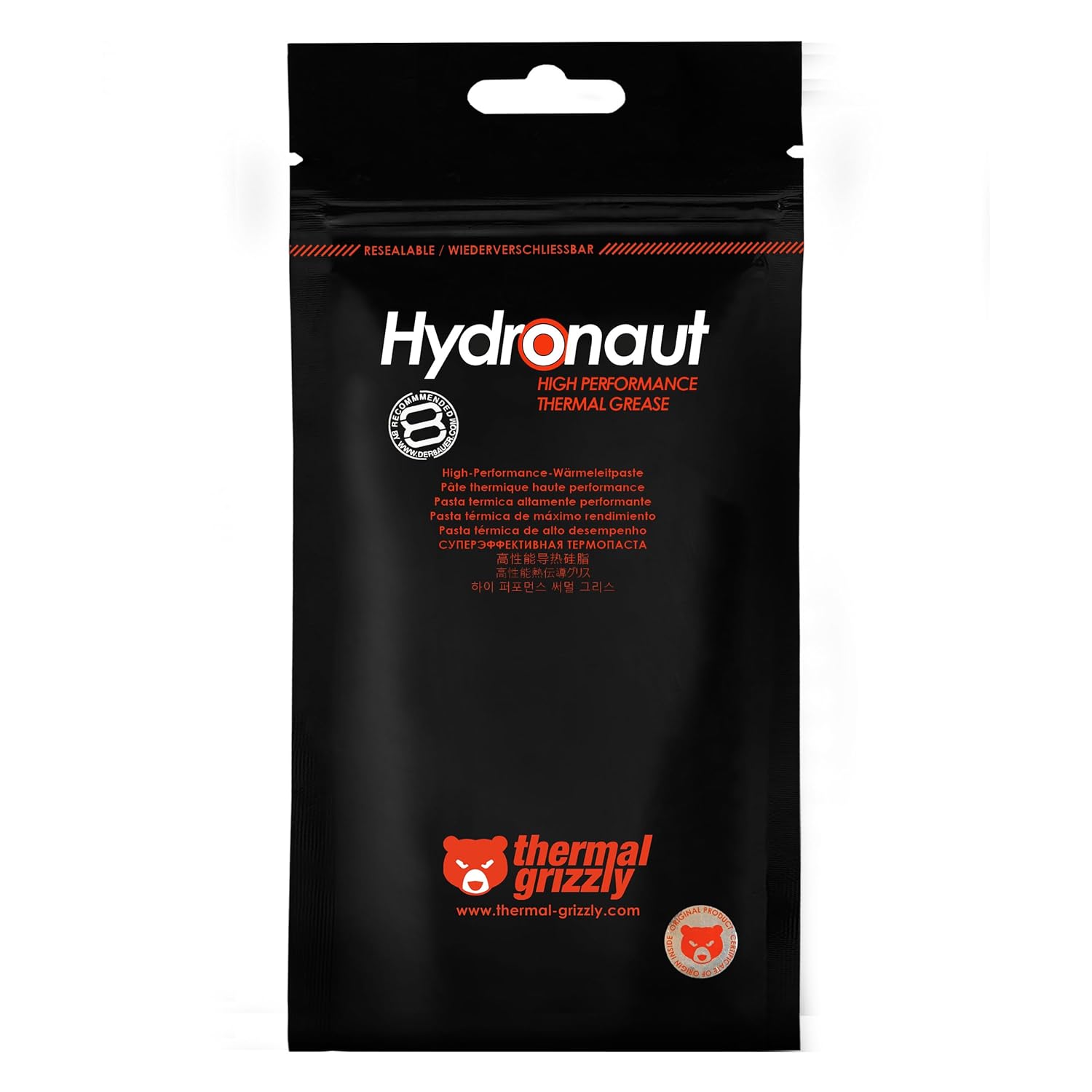 Thermal Grizzly Hydronaut - 1 Gram - Conductive High Performance Thermal Paste - Ideal for Air and Water Cooling CPU_GPU - for Large Cooling Surfaces8